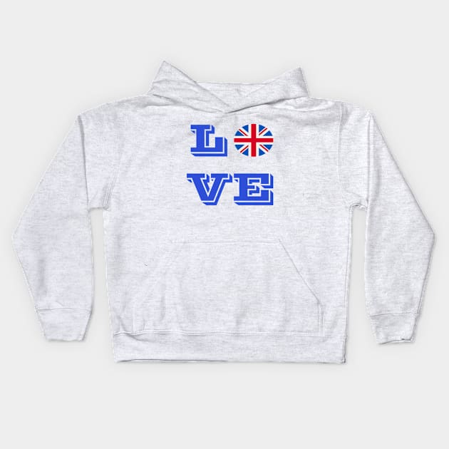 Love UK Kids Hoodie by frigamribe88